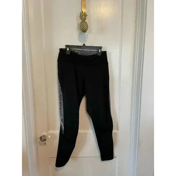 Champion Women's Size Medium Black & Gray Leggings - Picture 1 of 8